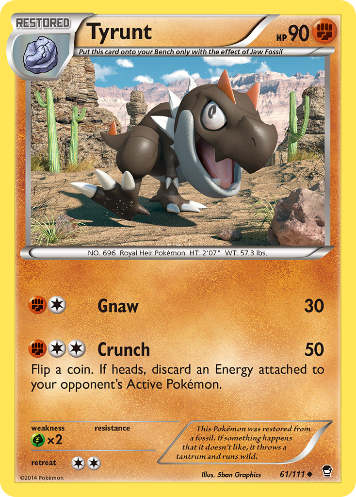 Tyrunt (61/111) [XY: Furious Fists] | Exor Games Bridgewater