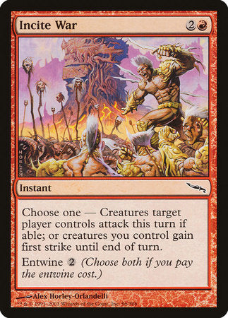 Incite War [Mirrodin] | Exor Games Bridgewater