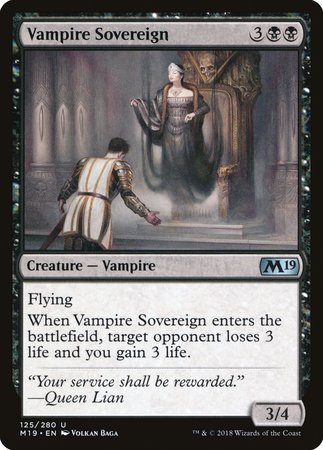 Vampire Sovereign [Core Set 2019] | Exor Games Bridgewater