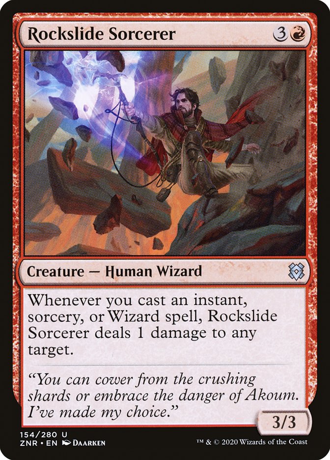 Rockslide Sorcerer [Zendikar Rising] | Exor Games Bridgewater