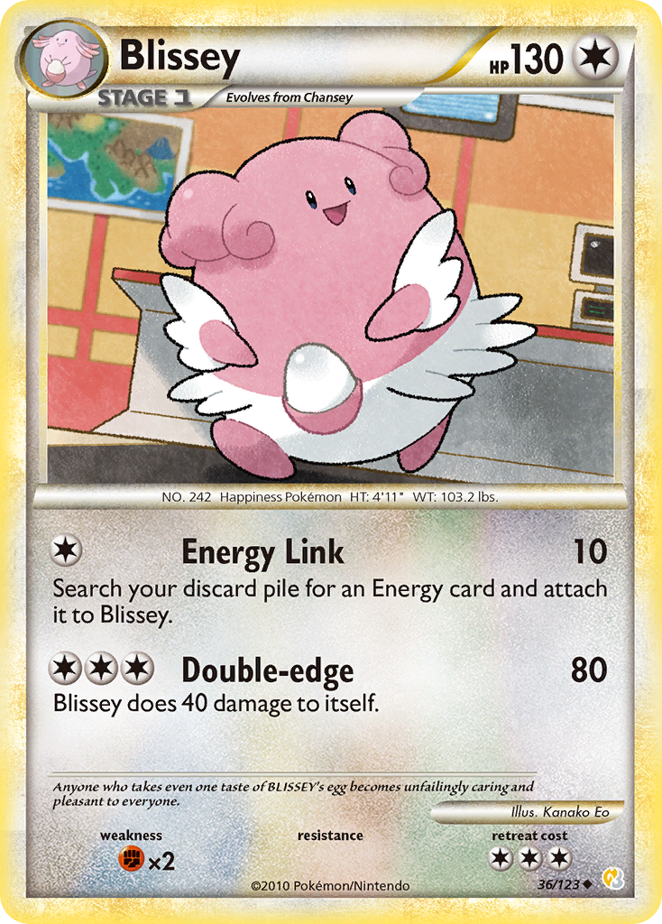 Blissey (36/123) [HeartGold & SoulSilver: Base Set] | Exor Games Bridgewater