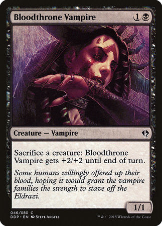 Bloodthrone Vampire [Duel Decks: Zendikar vs. Eldrazi] | Exor Games Bridgewater