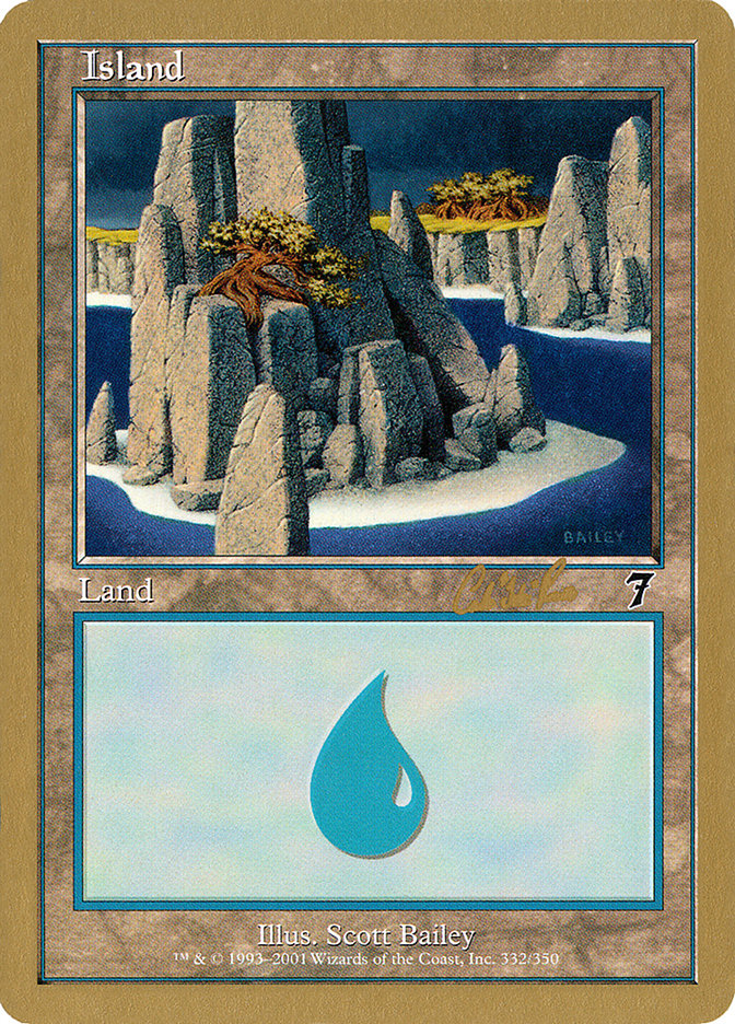Island (cr332) (Carlos Romao) [World Championship Decks 2002] | Exor Games Bridgewater