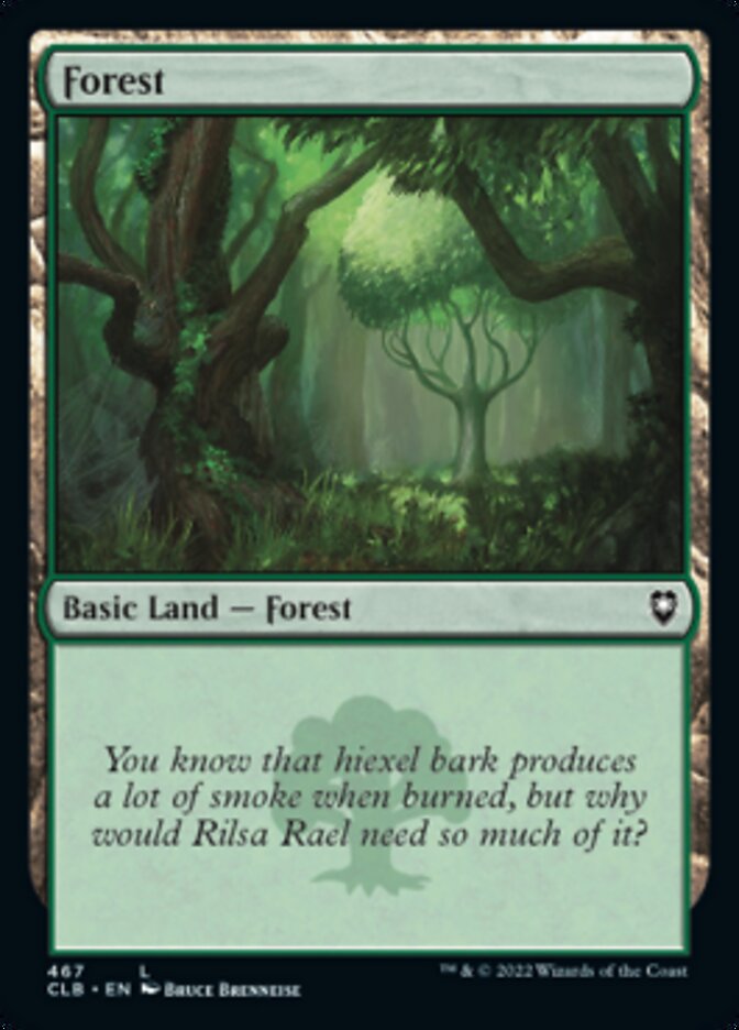 Forest (467) [Commander Legends: Battle for Baldur's Gate] | Exor Games Bridgewater