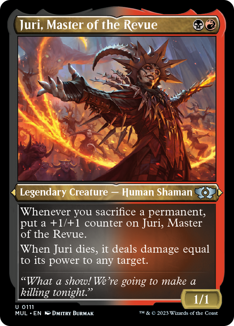 Juri, Master of the Revue (Foil Etched) [Multiverse Legends] | Exor Games Bridgewater