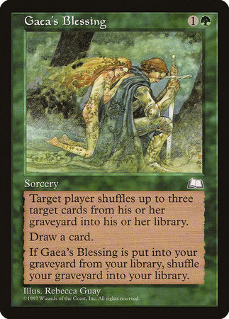 Gaea's Blessing [Weatherlight] | Exor Games Bridgewater