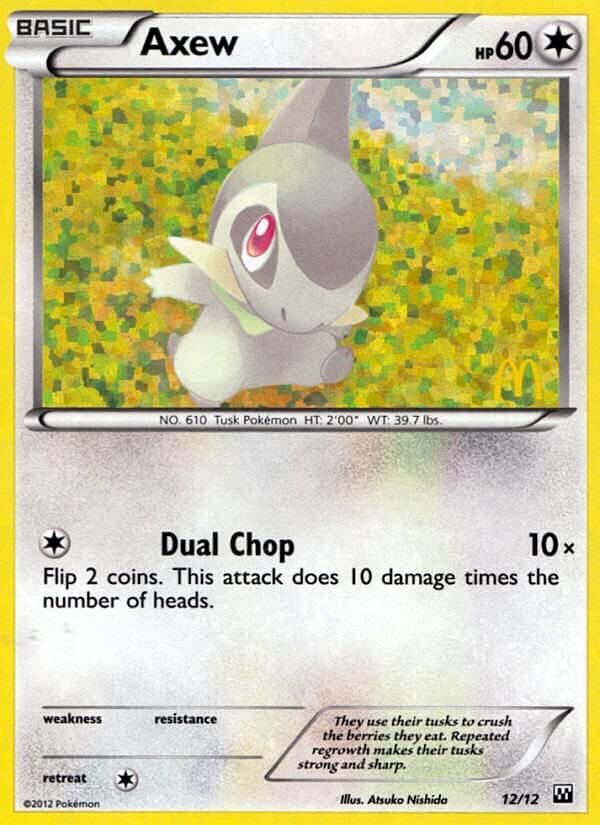 Axew (12/12) [McDonald's Promos: 2012 Collection] | Exor Games Bridgewater