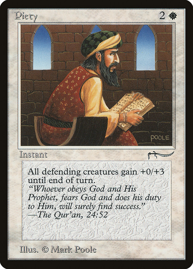Piety (Light Mana Cost) [Arabian Nights] | Exor Games Bridgewater