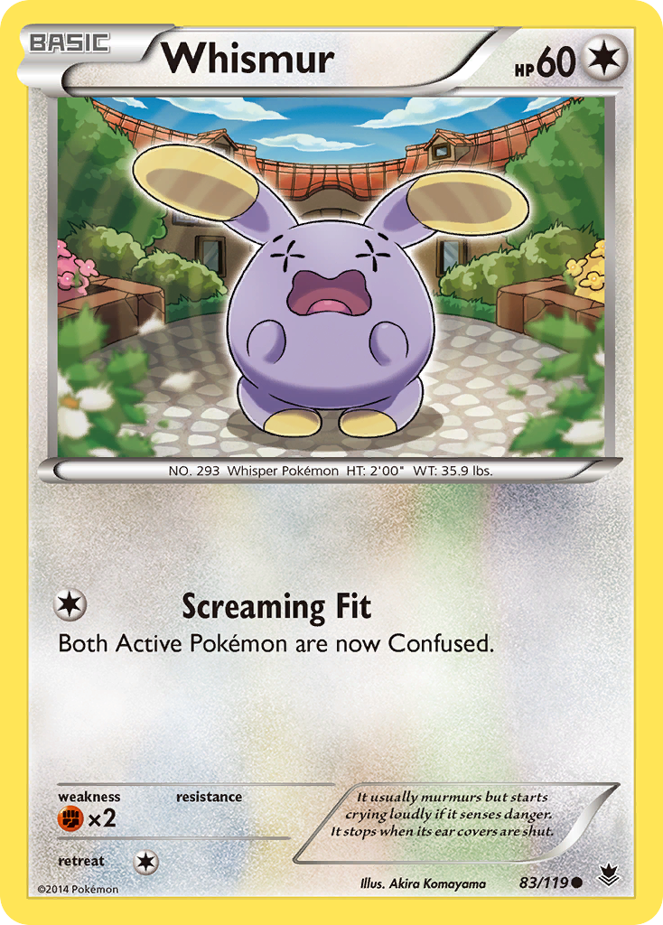 Whismur (83/119) [XY: Phantom Forces] | Exor Games Bridgewater