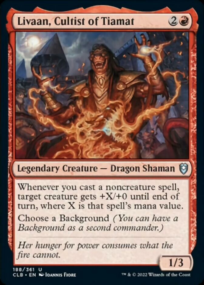 Livaan, Cultist of Tiamat [Commander Legends: Battle for Baldur's Gate] | Exor Games Bridgewater