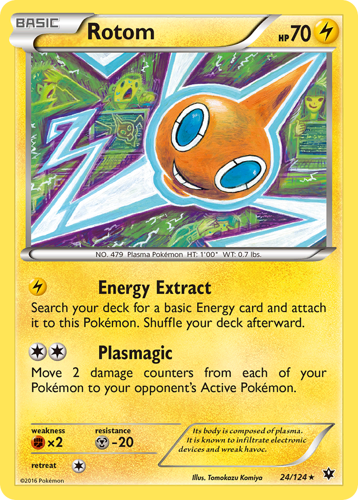 Rotom (24/124) [XY: Fates Collide] | Exor Games Bridgewater