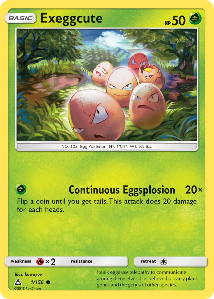 Exeggcute (1/156) [Sun & Moon: Ultra Prism] | Exor Games Bridgewater