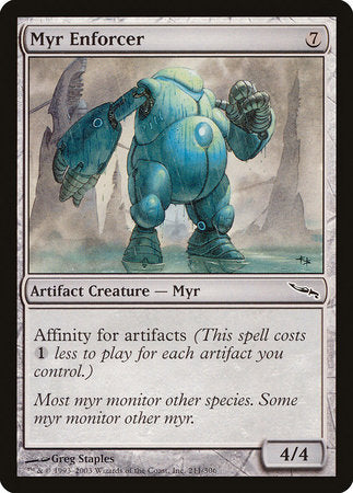 Myr Enforcer [Mirrodin] | Exor Games Bridgewater