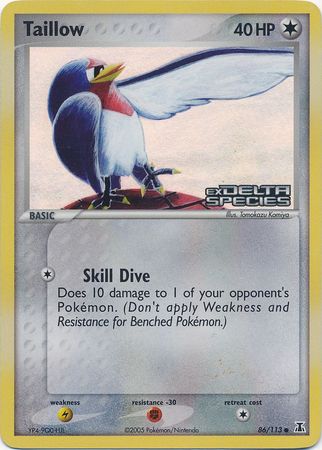 Taillow (86/113) (Stamped) [EX: Delta Species] | Exor Games Bridgewater