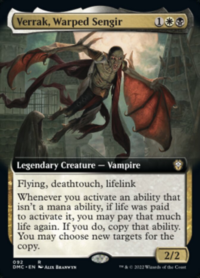 Verrak, Warped Sengir (Extended Art) [Dominaria United Commander] | Exor Games Bridgewater