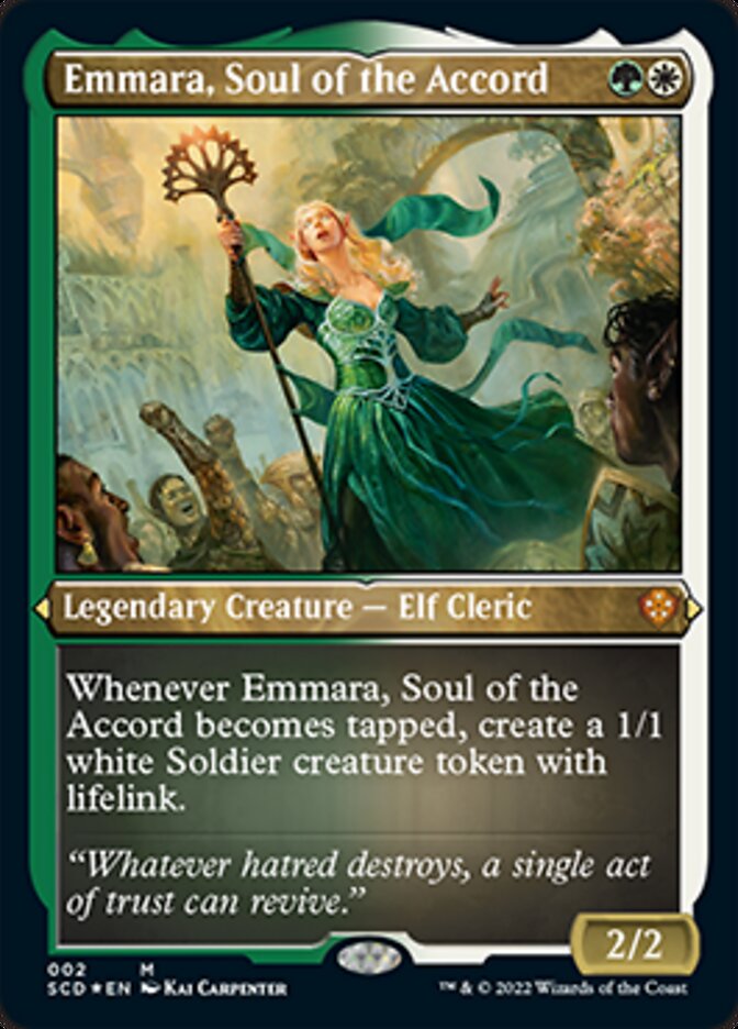 Emmara, Soul of the Accord (Foil Etched) [Starter Commander Decks] | Exor Games Bridgewater