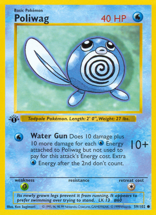 Poliwag (59/102) (Shadowless) [Base Set 1st Edition] | Exor Games Bridgewater