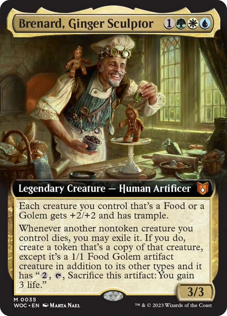 Brenard, Ginger Sculptor (Extended Art) [Wilds of Eldraine Commander] | Exor Games Bridgewater