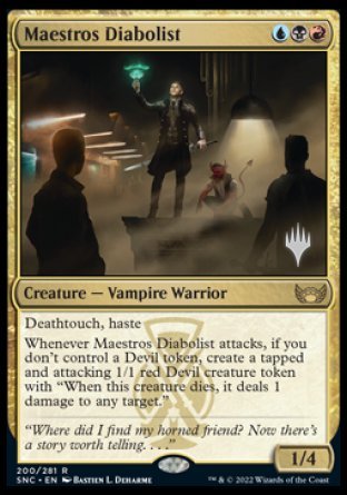 Maestros Diabolist (Promo Pack) [Streets of New Capenna Promos] | Exor Games Bridgewater