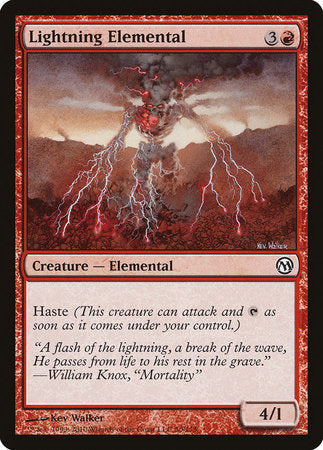 Lightning Elemental [Duels of the Planeswalkers] | Exor Games Bridgewater