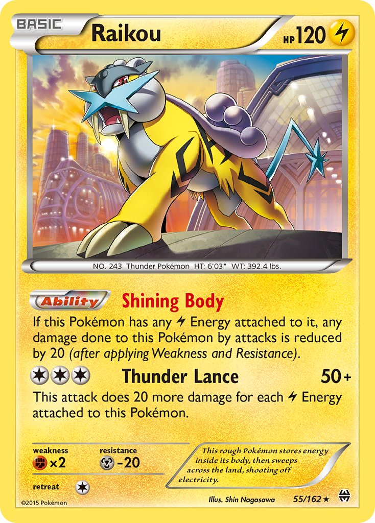 Raikou (55/162) (Cosmos Holo) (Blister Exclusive) [XY: BREAKthrough] | Exor Games Bridgewater