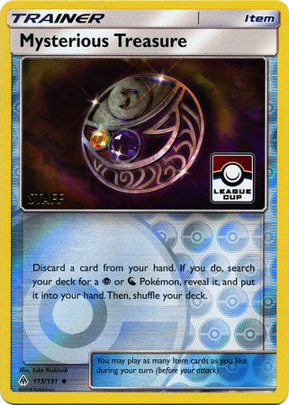 Mysterious Treasure (113/131) (League Promo Staff) [Sun & Moon: Forbidden Light] | Exor Games Bridgewater