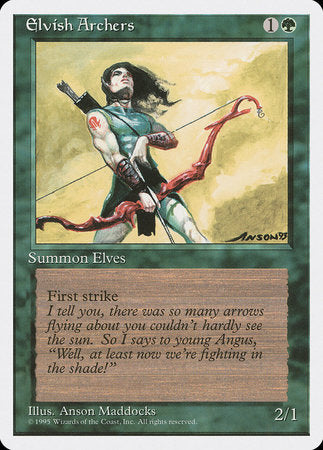 Elvish Archers [Fourth Edition] | Exor Games Bridgewater
