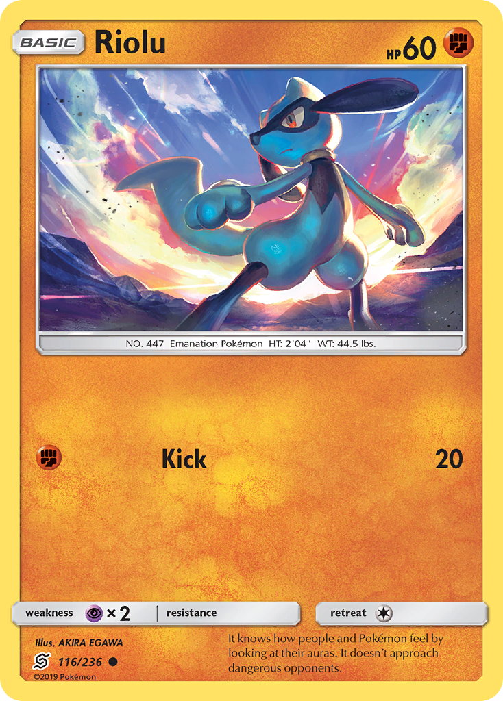 Riolu (116/236) [Sun & Moon: Unified Minds] | Exor Games Bridgewater