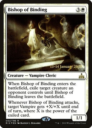 Bishop of Binding [Rivals of Ixalan Promos] | Exor Games Bridgewater