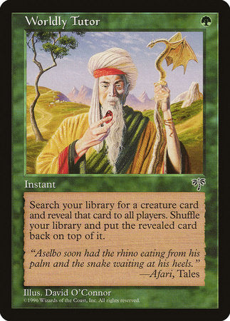 Worldly Tutor [Mirage] | Exor Games Bridgewater
