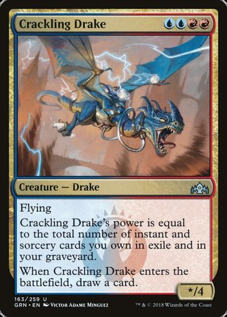 Crackling Drake [Guilds of Ravnica] | Exor Games Bridgewater