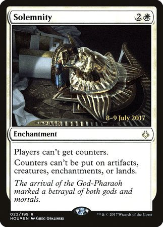 Solemnity [Hour of Devastation Promos] | Exor Games Bridgewater