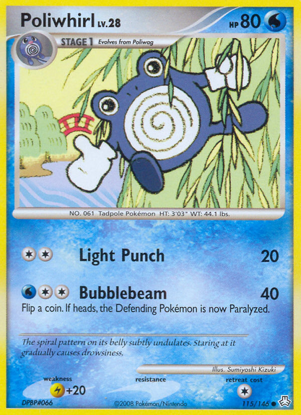 Poliwhirl (115/146) [Diamond & Pearl: Legends Awakened] | Exor Games Bridgewater