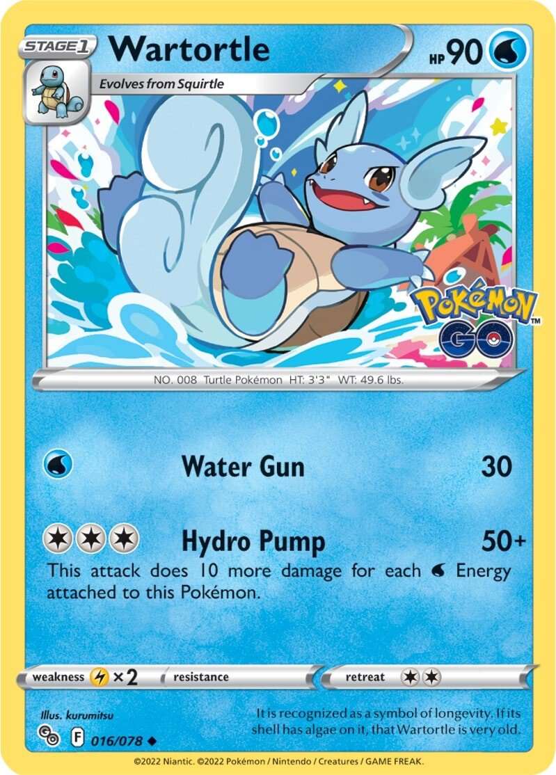 Wartortle (016/078) [Pokémon GO] | Exor Games Bridgewater