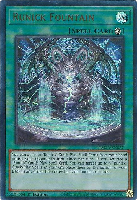 Runick Fountain [TAMA-EN027] Ultra Rare | Exor Games Bridgewater