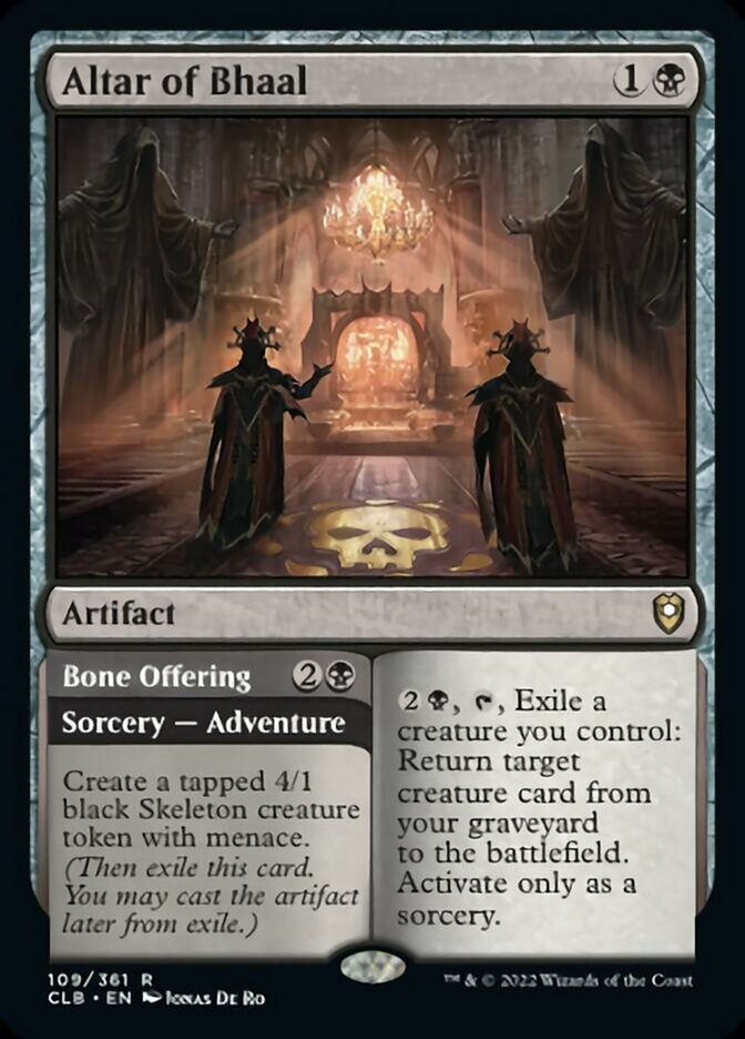 Altar of Bhaal // Bone Offering [Commander Legends: Battle for Baldur's Gate] | Exor Games Bridgewater