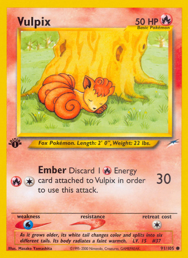 Vulpix (91/105) [Neo Destiny 1st Edition] | Exor Games Bridgewater