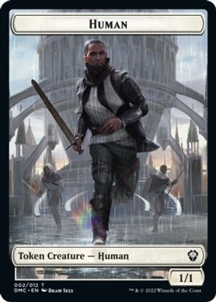 Human // Snake Double-sided Token [Dominaria United Commander Tokens] | Exor Games Bridgewater