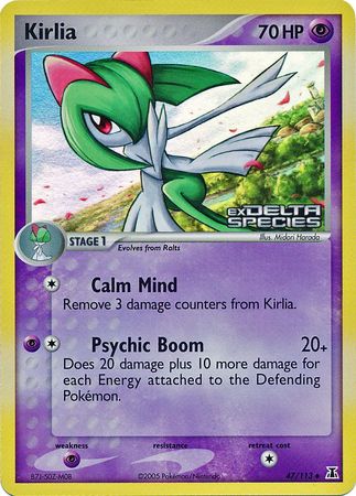 Kirlia (47/113) (Stamped) [EX: Delta Species] | Exor Games Bridgewater