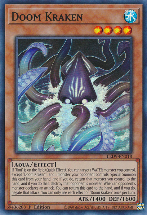 Doom Kraken [LED9-EN018] Super Rare | Exor Games Bridgewater