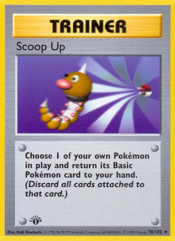 Scoop Up (78/102) (Shadowless) [Base Set 1st Edition] | Exor Games Bridgewater