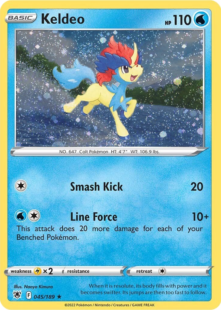 Keldeo (045/189) (Cosmos Holo) [Sword & Shield: Astral Radiance] | Exor Games Bridgewater