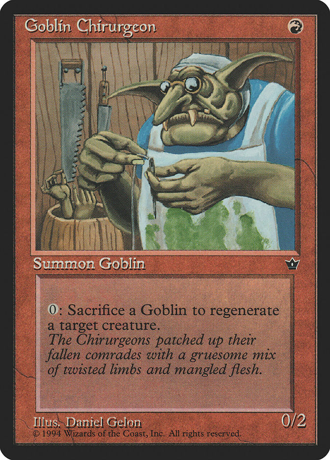 Goblin Chirurgeon (Daniel Gelon) [Fallen Empires] | Exor Games Bridgewater