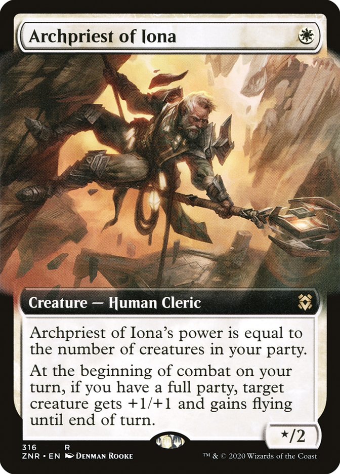 Archpriest of Iona (Extended Art) [Zendikar Rising] | Exor Games Bridgewater