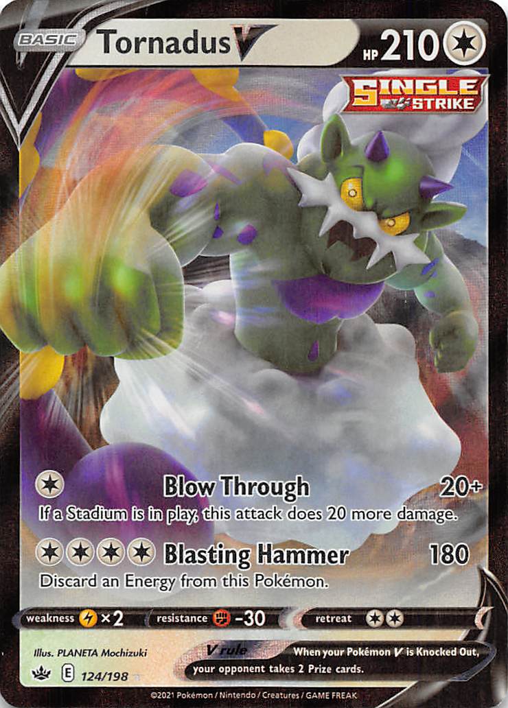 Tornadus V (124/198) [Sword & Shield: Chilling Reign] | Exor Games Bridgewater