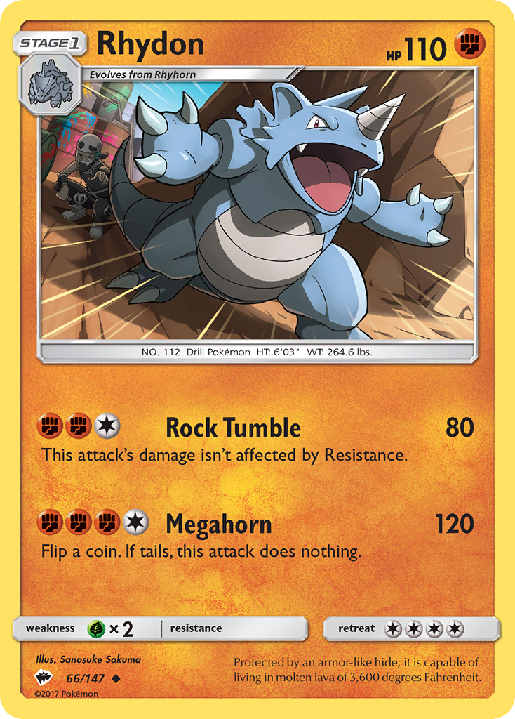 Rhydon (66/147) [Sun & Moon: Burning Shadows] | Exor Games Bridgewater