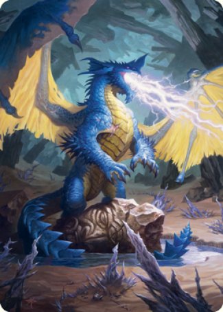 Blue Dragon Art Card [Dungeons & Dragons: Adventures in the Forgotten Realms Art Series] | Exor Games Bridgewater