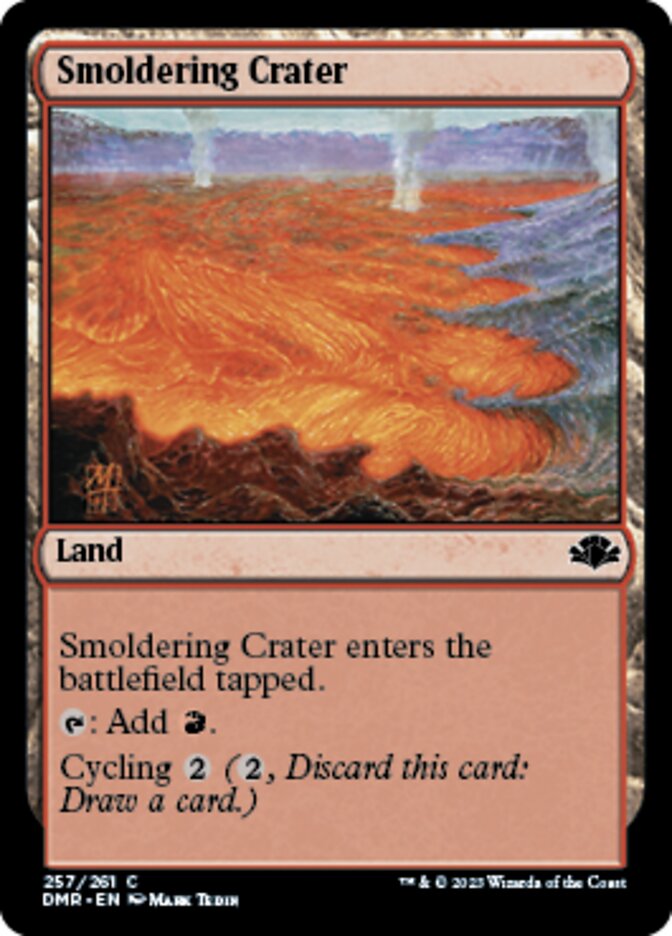 Smoldering Crater [Dominaria Remastered] | Exor Games Bridgewater