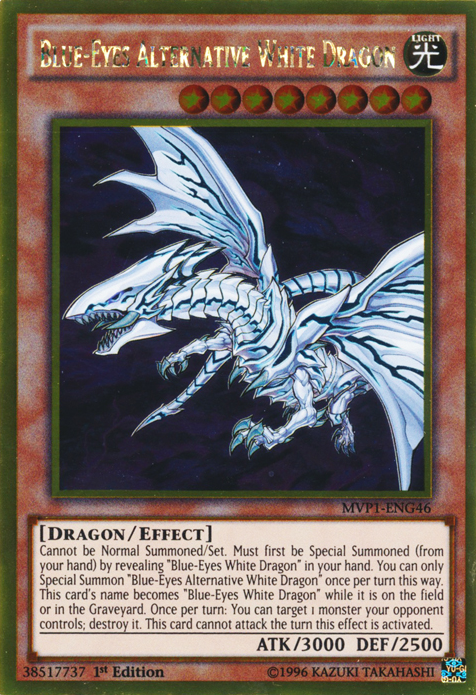 Blue-Eyes Alternative White Dragon [MVP1-ENG46] Gold Rare | Exor Games Bridgewater