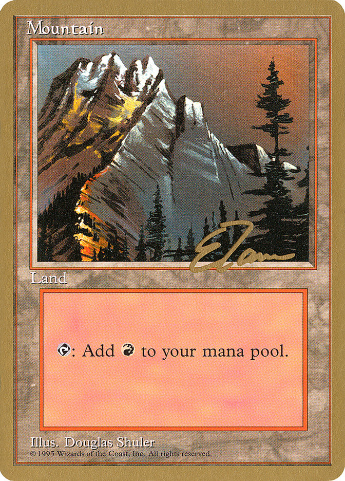 Mountain (et373) (Eric Tam) [Pro Tour Collector Set] | Exor Games Bridgewater